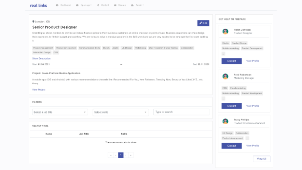 Create Internal Talent Pools